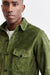 Olive Green Goat Suede Hexham Shirt