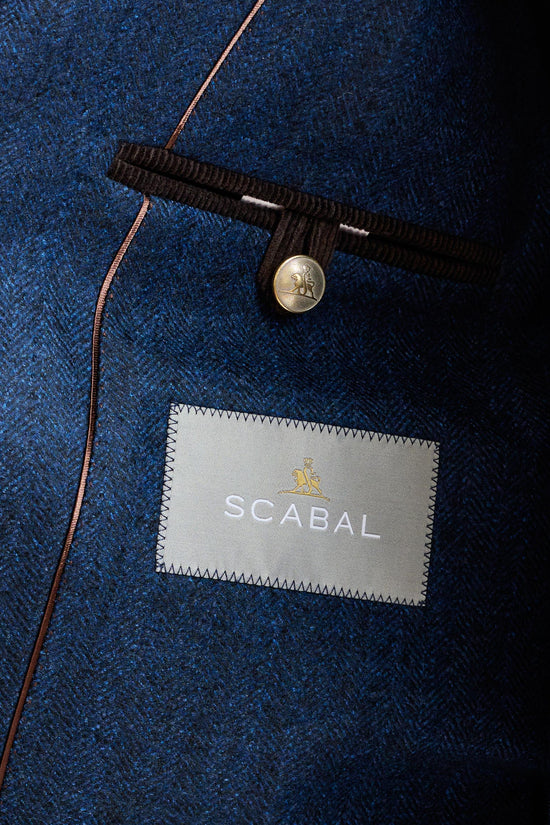 Dark Blue Wool Leeds Coat Zeus - View 7