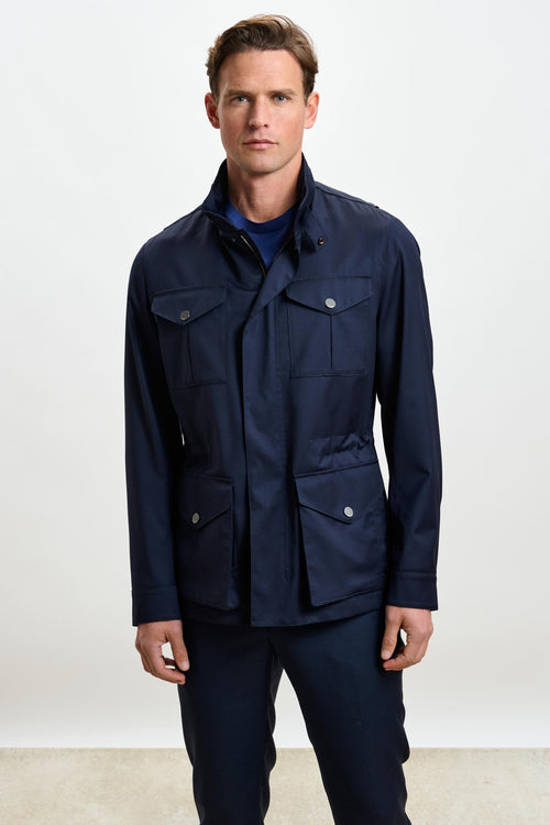 Dartmoor Tech Field Jacket Navy - View 1