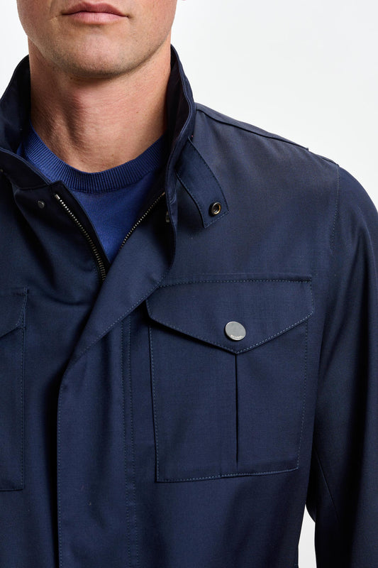 Dartmoor Tech Field Jacket Navy - View 3