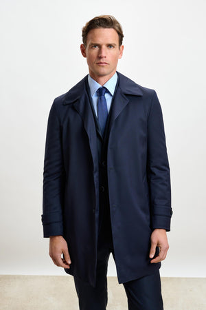 Lomond Raincoat Navy - View 1