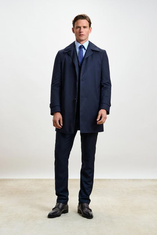 Lomond Raincoat Navy - View 3