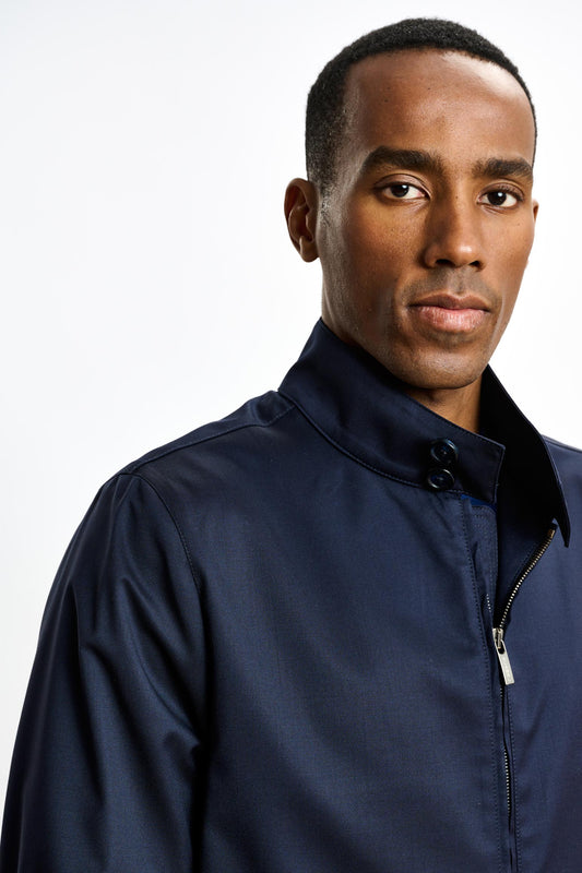 Warwick Bomber Jacket Dark Blue - View 2