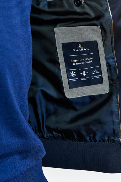 Warwick Bomber Jacket Dark Blue - View 4