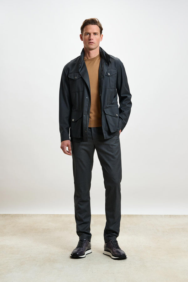 Dunkelgraue Dartmoor Tech Field Jacke