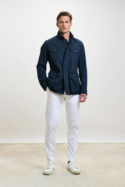 Dartmoor Cotton Tech Field Jacket Navy - View 4