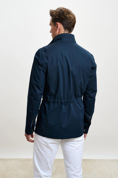 Dartmoor Cotton Tech Field Jacket Navy - View 6