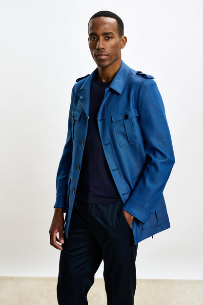 Exmoor Safari Jacket Strong Blue - View 5