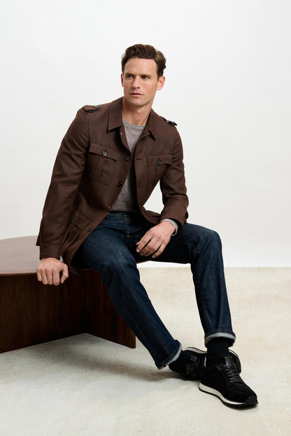 Exmoor Safari Jacket Tobacco - View 9