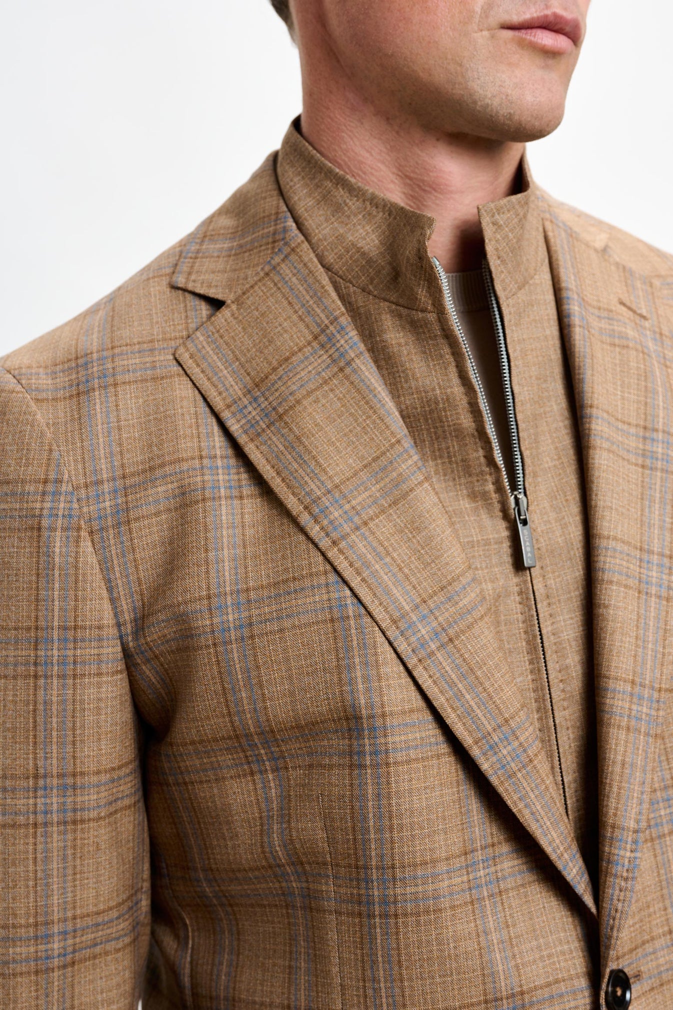 Stanfield Jacket Crossover Check Rust Scabal