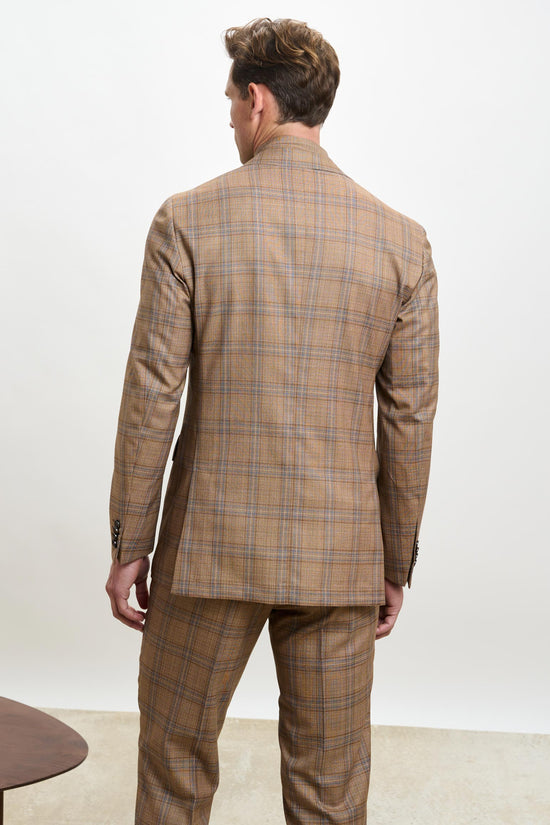 Stanfield Jacket Crossover Check Rust - View 4