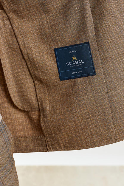 Stanfield Jacket Crossover Check Rust - View 7