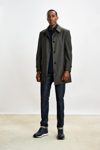 Lomond Reversible Raincoat Taupe - View 1