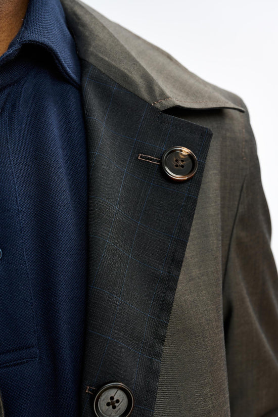 Lomond Reversible Raincoat Taupe - View 5