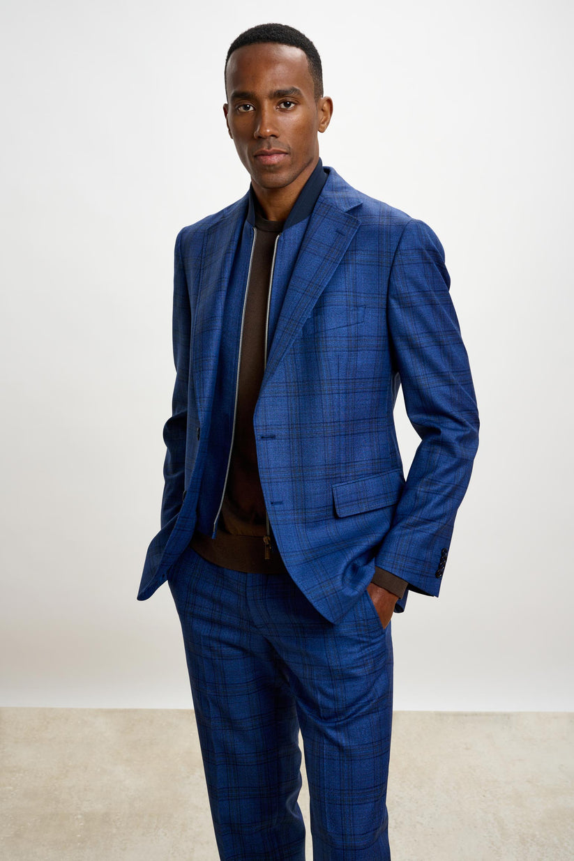 Stanfield Jacket Crossover Blue Dark Scabal