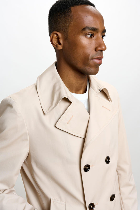 Nelson Cotton Tech Peacoat Beige - View 3