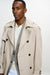 MARLOW COTTON TECH TRENCH COAT BEIGE - View 5