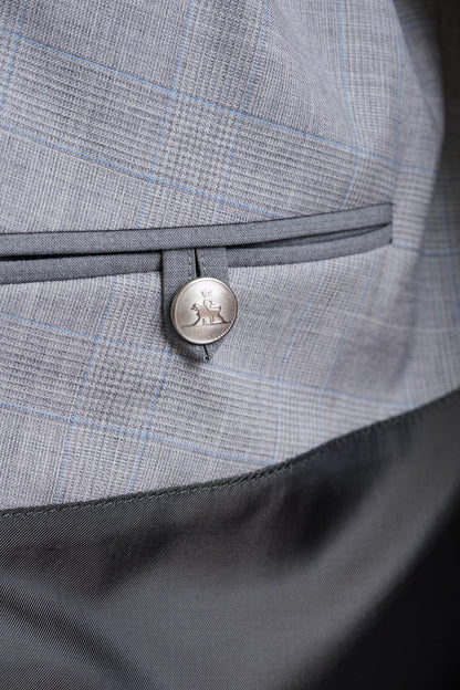 Taupe Wool Twill Marlow Trench Coat - Image 5