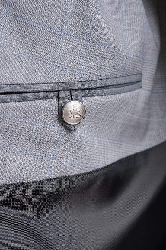 Taupe Wool Twill Marlow Trench Coat - Image 5