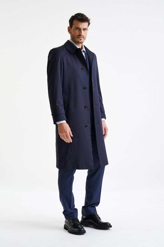 Navy Cotton Tech Car Coat Rannoch