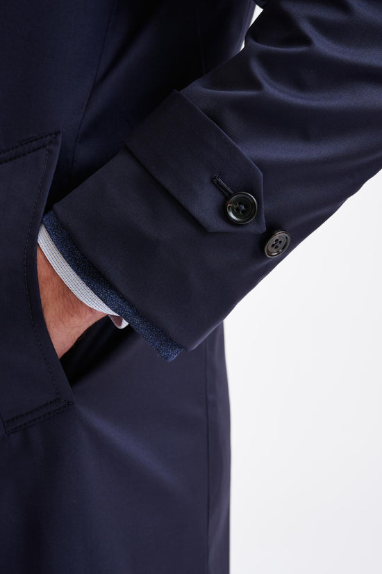 Navy Cotton Tech Car Coat Rannoch - Image 4