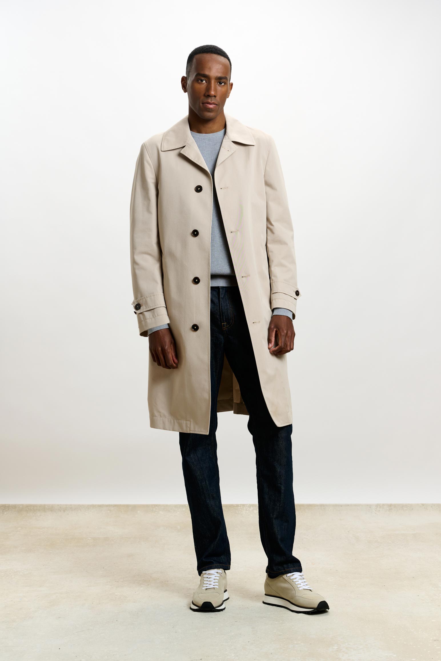 Beige Rannoch Cotton Tech Car Coat