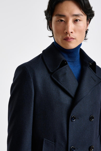 Navy Wool Nelson Peacoat Zeus - View 3