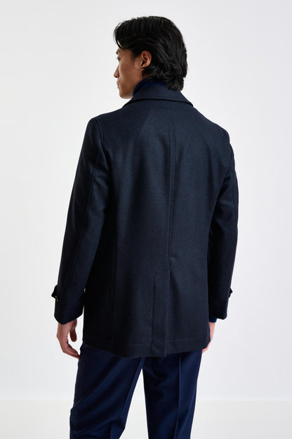 Navy Wool Nelson Peacoat Zeus - View 5