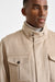 Beige 100% Cashmere Dartmoor Field Jacket Zeus - View 4