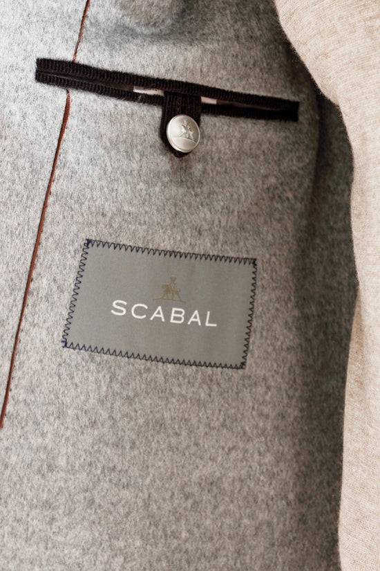 Grey 100% Cashmere Nelson Peacoat Zeus - View 7