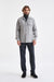Grey Super 100's Wool Shirt Jacket Flannel Saxony - View 1