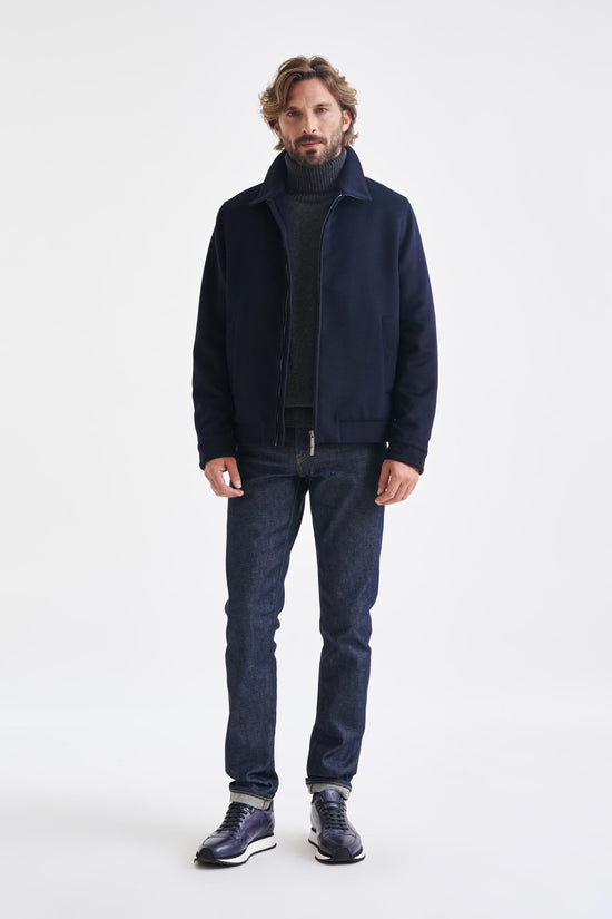 Navy Wool Warwick Jacket Zeus - View 2