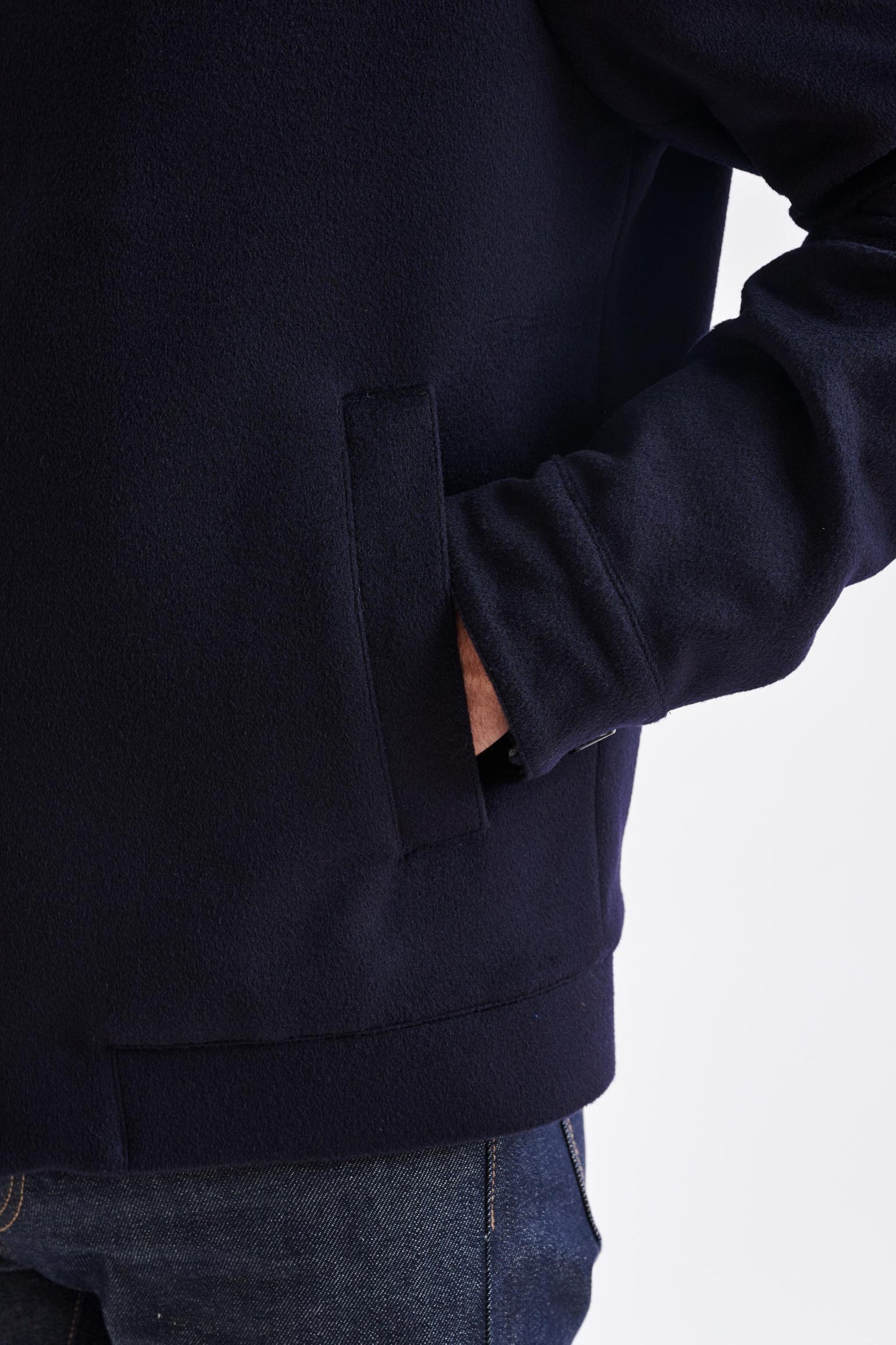 Navy Wool Warwick Jacket Zeus - View 4