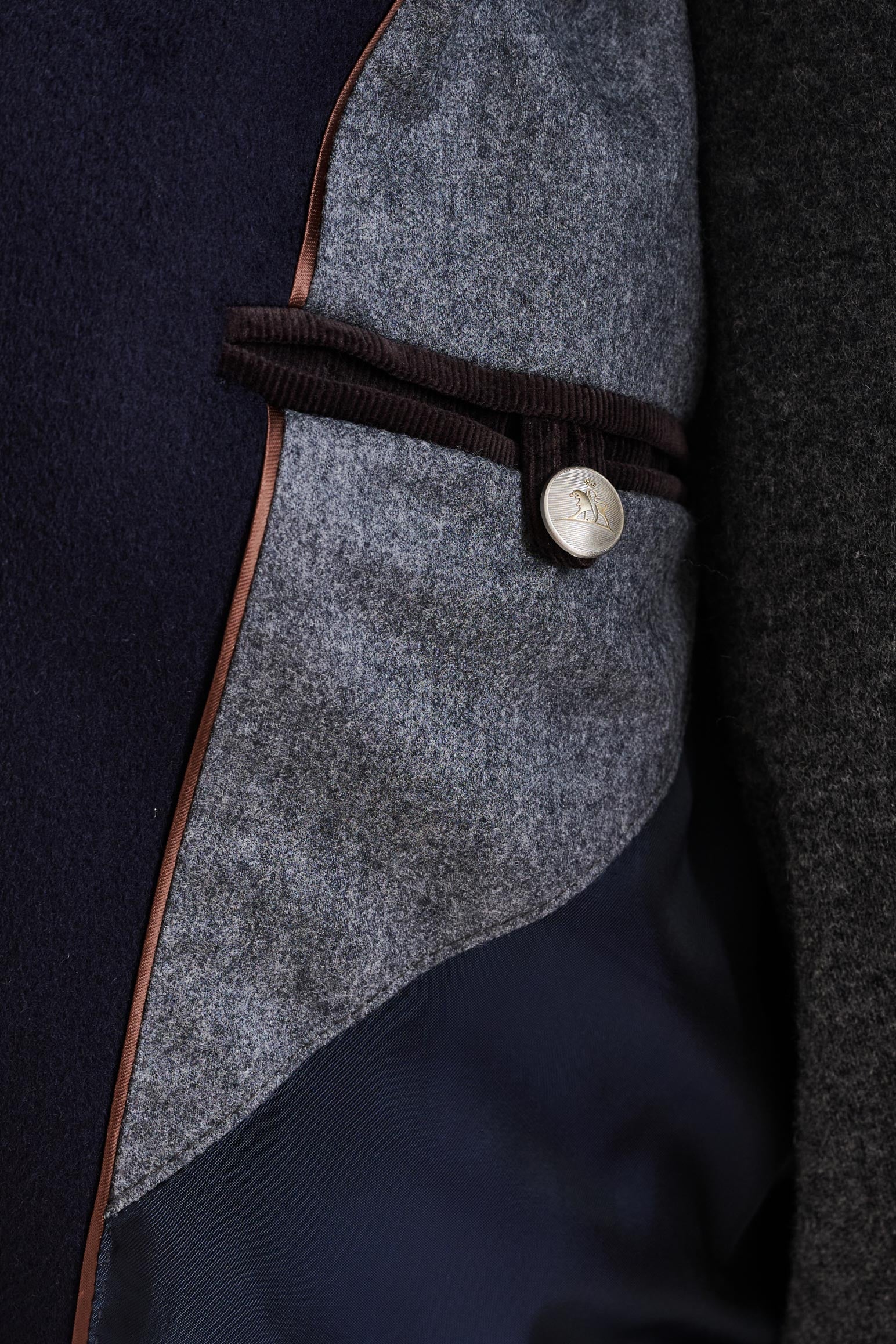 Navy Wool Warwick Jacket Zeus - View 6