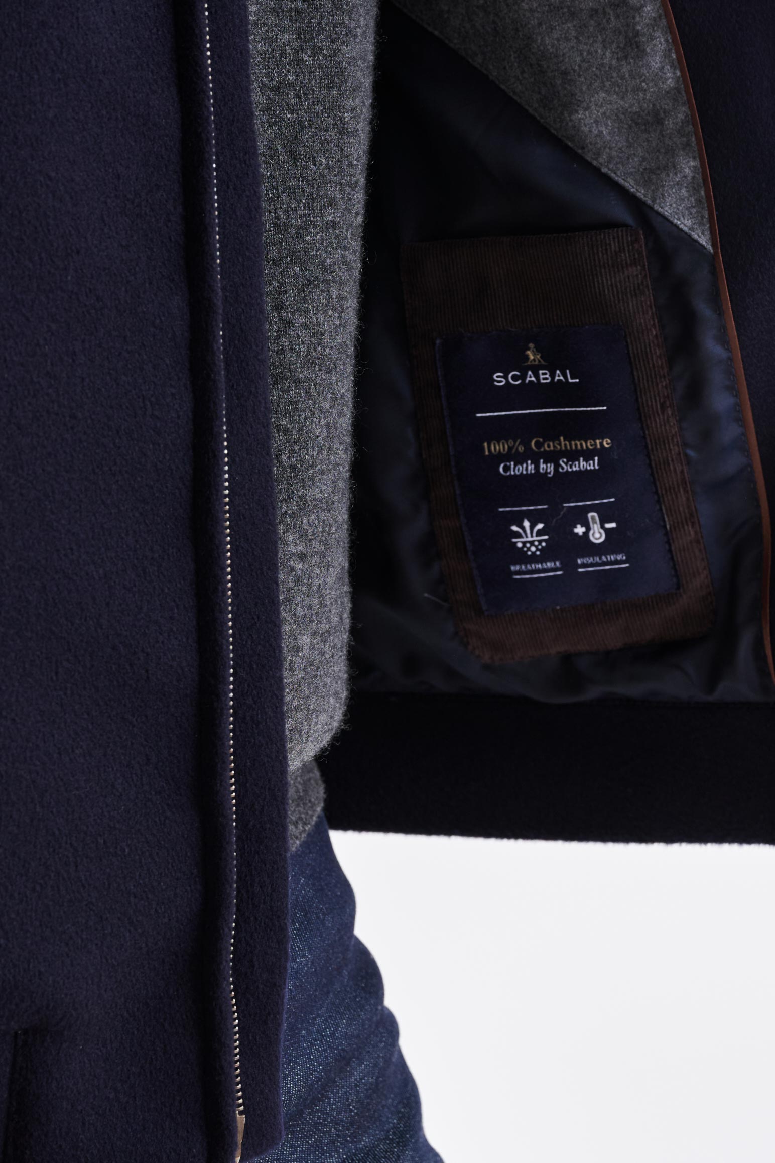 Navy Wool Warwick Jacket Zeus - View 7