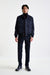 Midnight Blue Wool Warwick Bomber Jacket Zeus - View 1