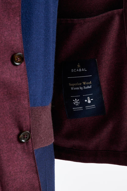 Red 100% Cashmere Shirt Jacket Bliss - View 4