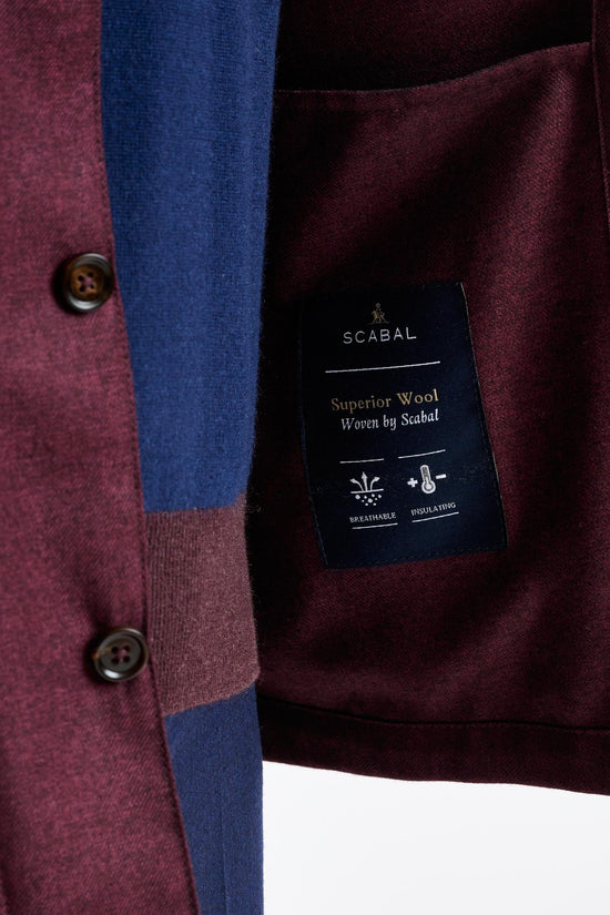 Red 100% Cashmere Shirt Jacket Bliss - View 4