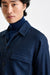 Navy Wool Shirt Jacket Zeus - View 2