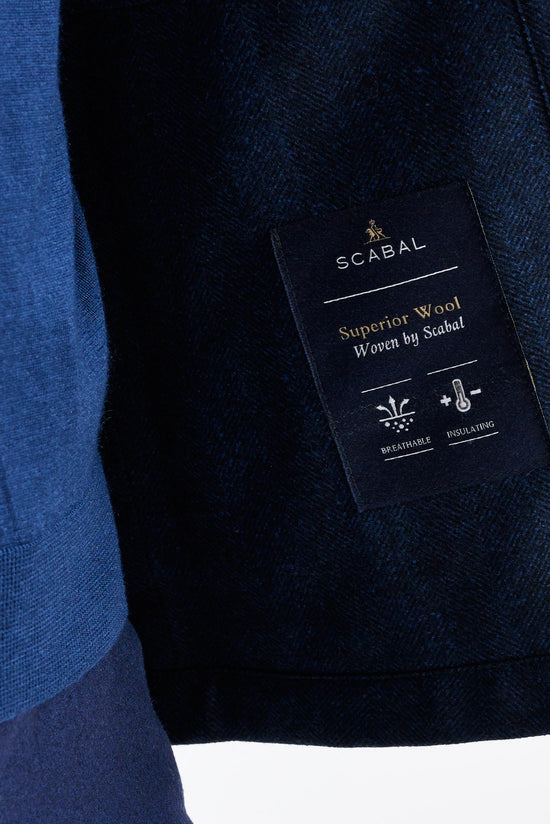 Navy Wool Shirt Jacket Zeus - View 5