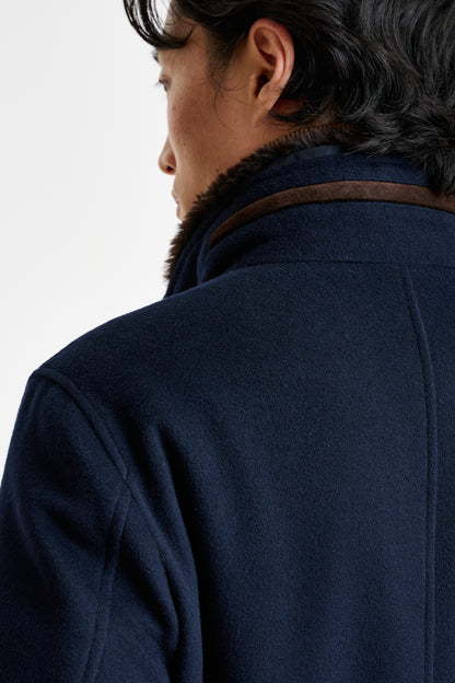 Navy Wool York Field Jacket Zeus - View 5