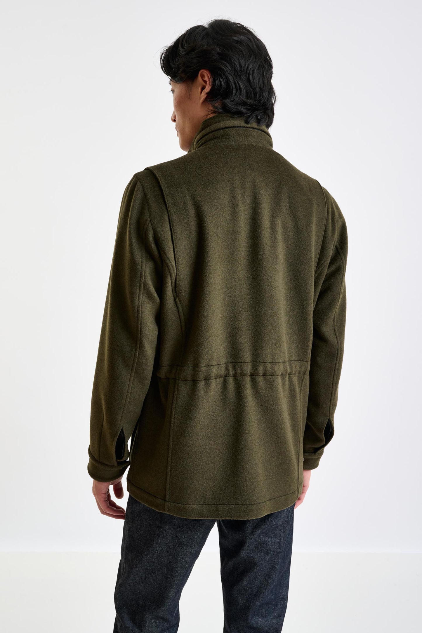 Green Wool Dartmoor Field Jacket Zeus - View 4