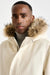 Beige Wool Bedford Parka Zeus - View 4