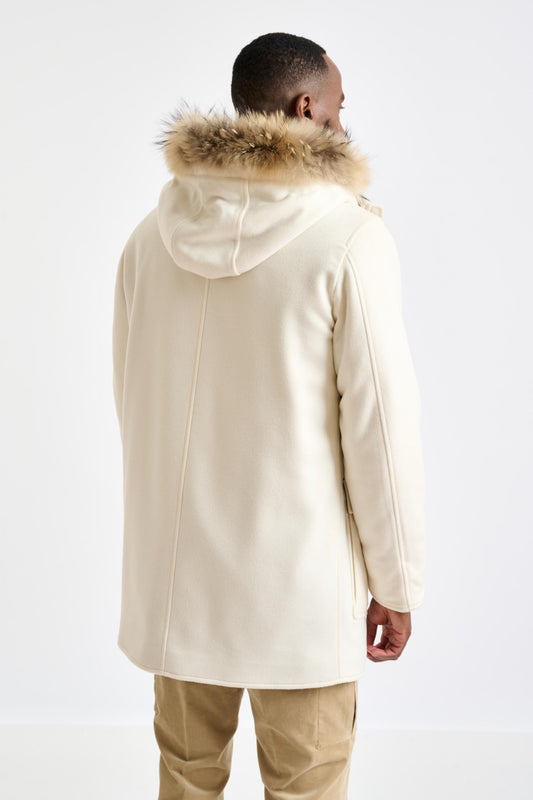 Beige Wool Bedford Parka Zeus - View 5