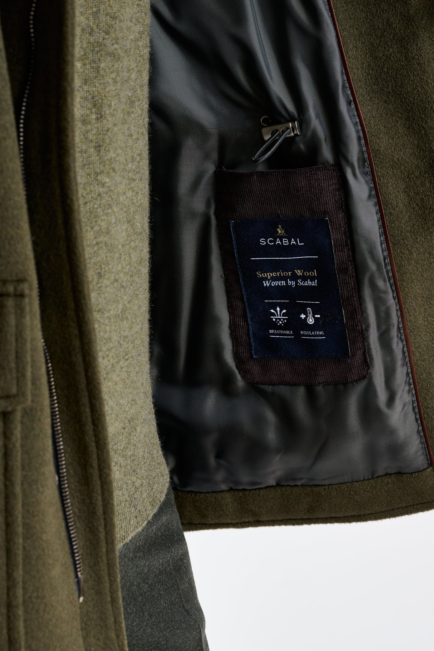 Olive Green wool York Field Jacket Zeus