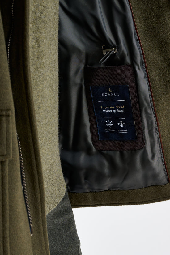 Olive Green wool York Field Jacket Zeus - View 5
