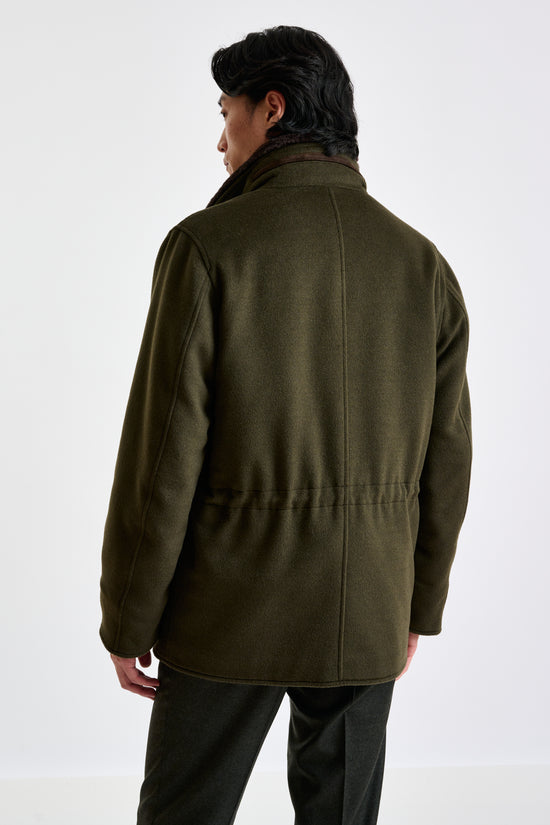 Brown 100% 100% Technical  Wool Flannel Bedford Parka - View 7