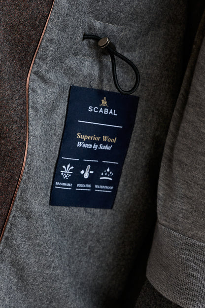 Brown 100% 100% Technical  Wool Flannel Bedford Parka - View 6