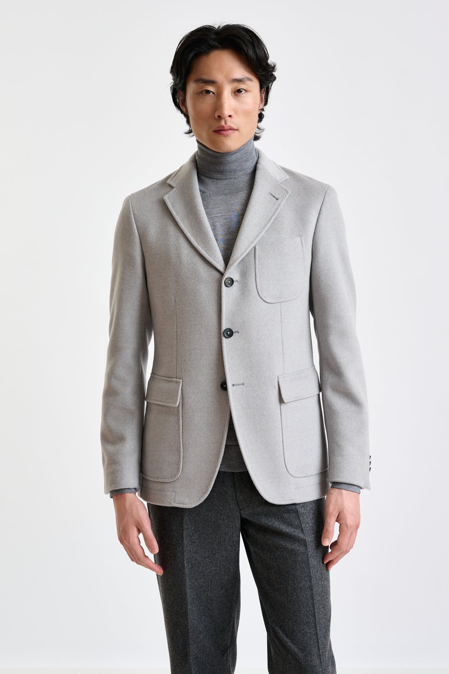 Grey Wool Penrith Jacket Zeus - View 2