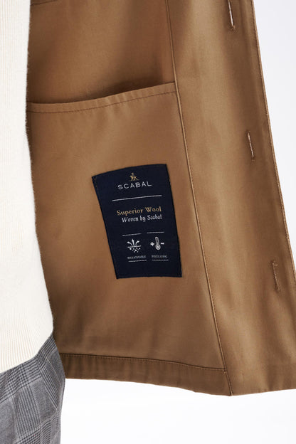 Beige Plymouth Shirt Jacket Cashmere Cotton - View Five